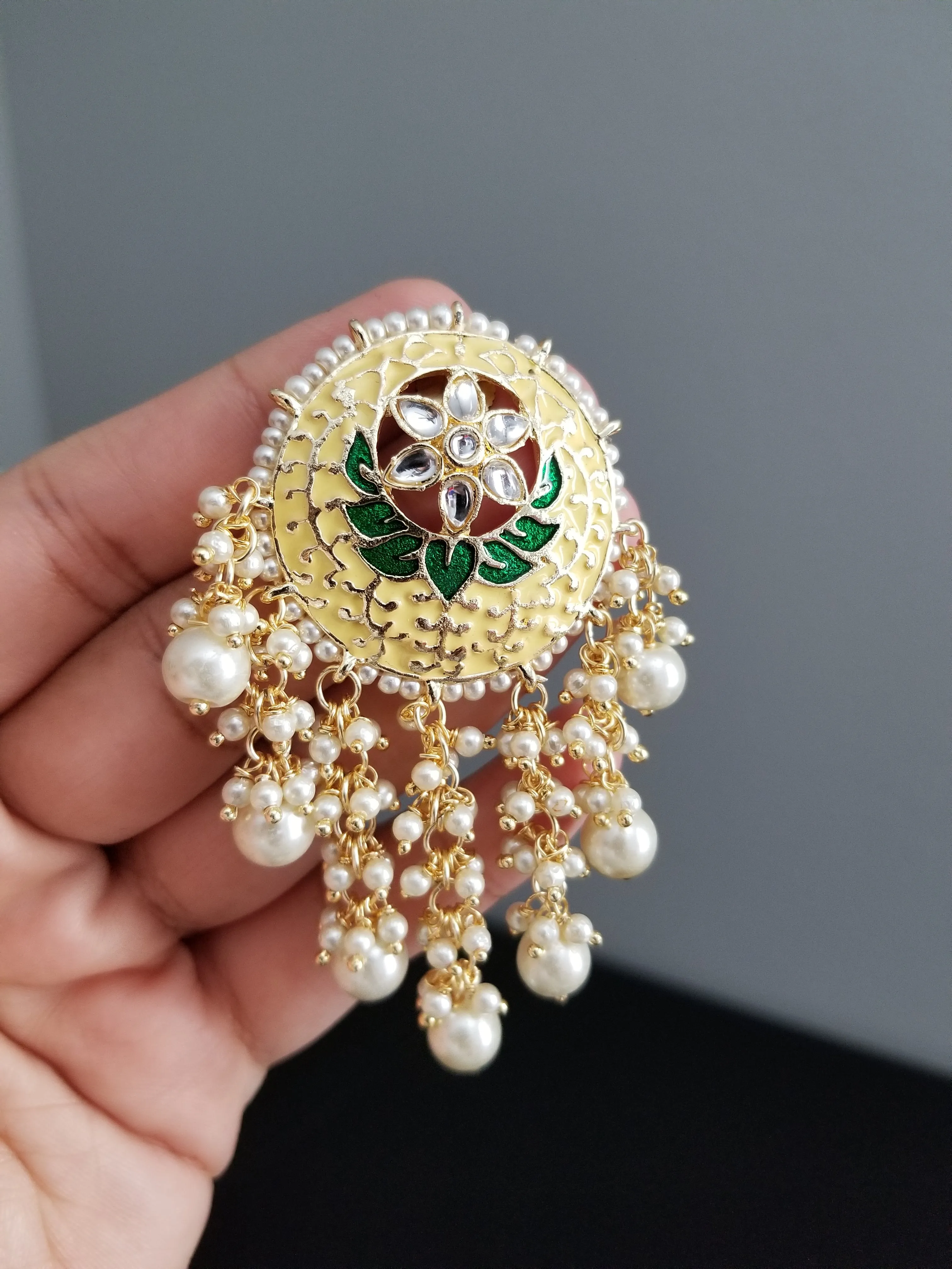 Indo Western Trendy Earring With Gold Plating