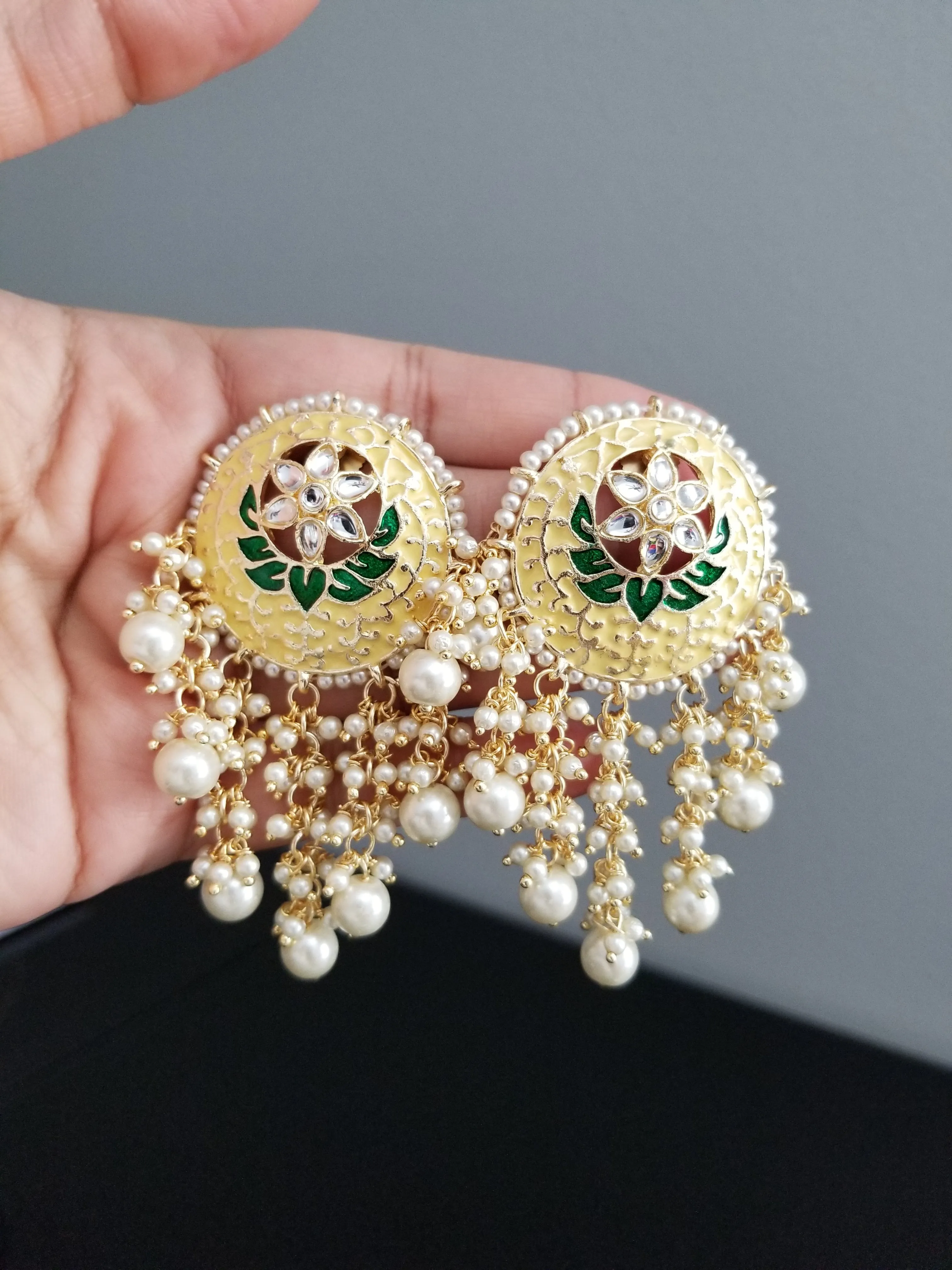 Indo Western Trendy Earring With Gold Plating