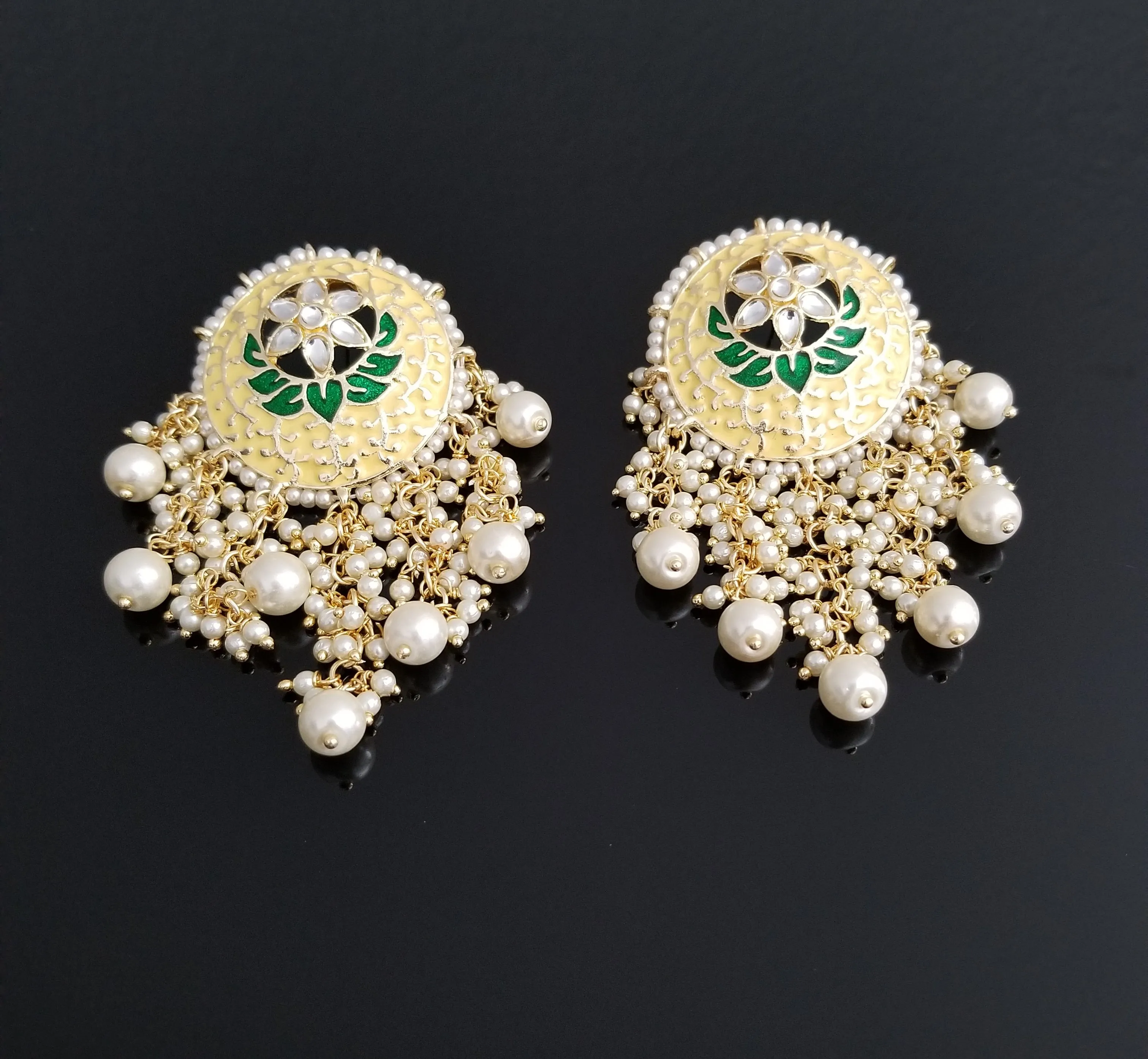 Indo Western Trendy Earring With Gold Plating