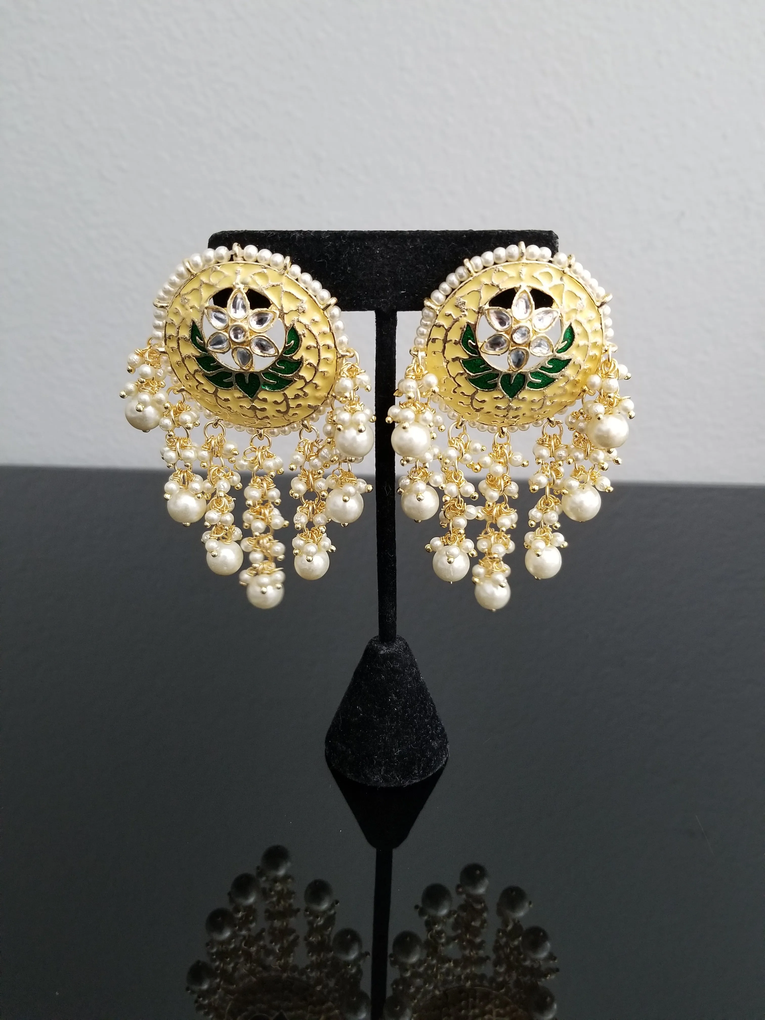 Indo Western Trendy Earring With Gold Plating