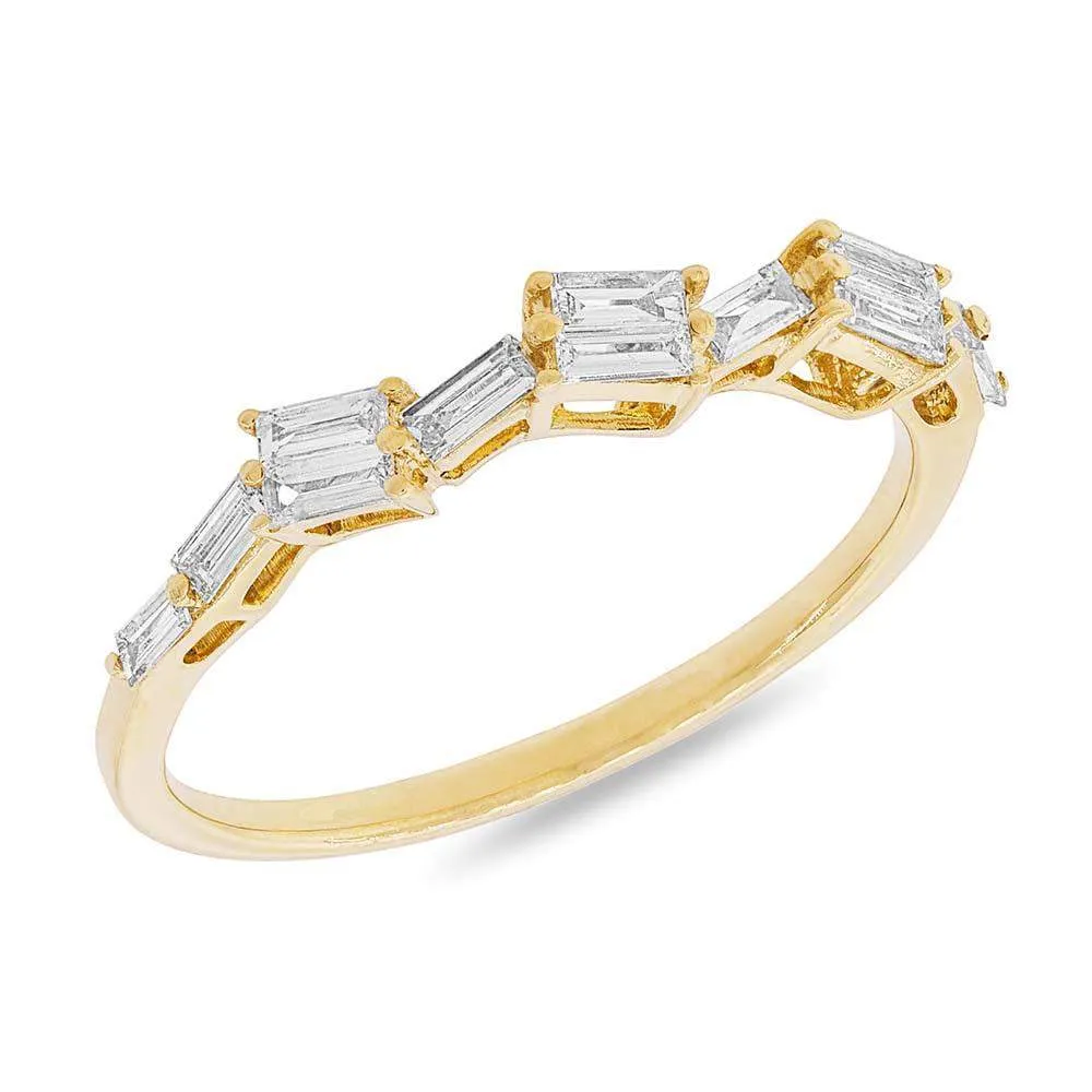 Jagged Baguette Ring