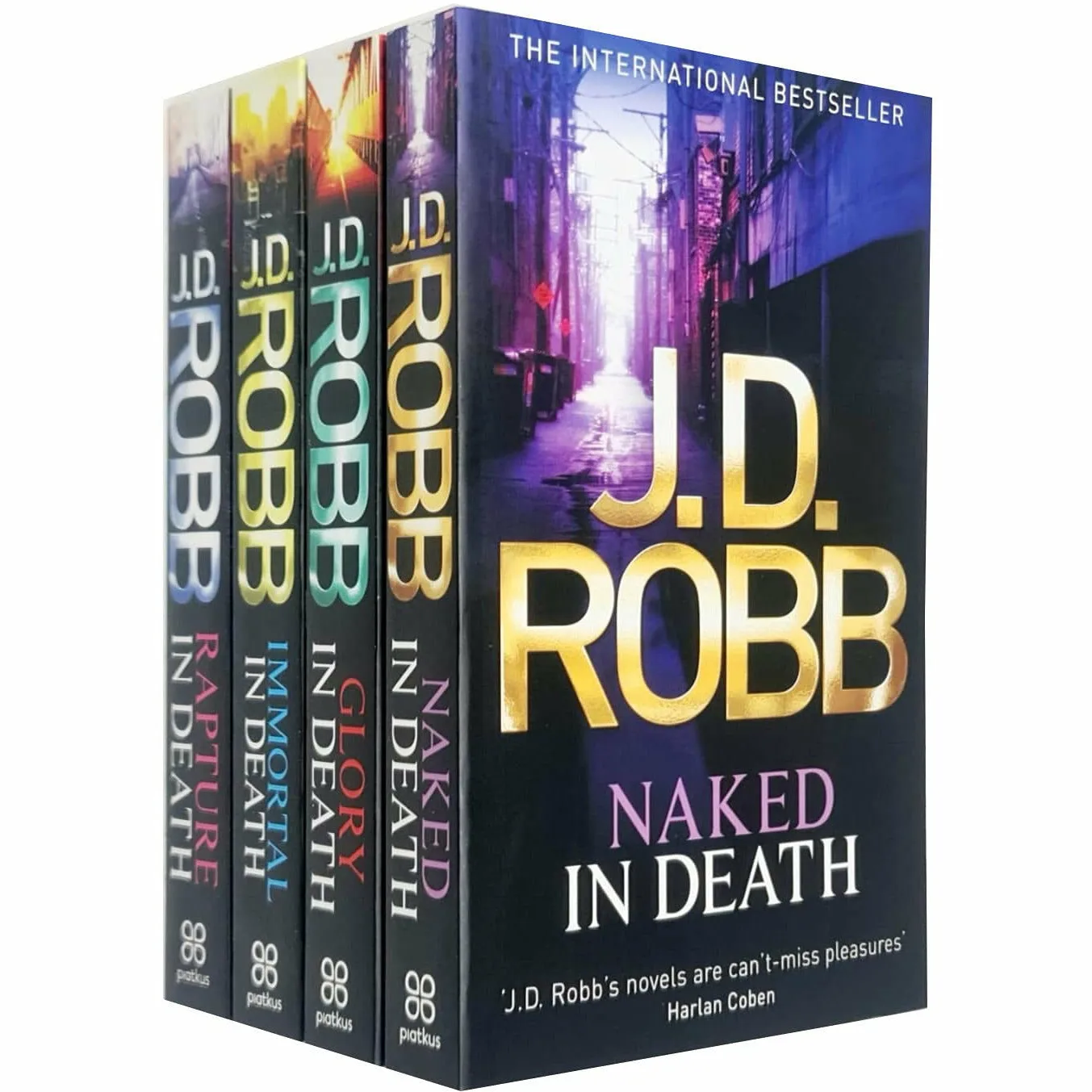 JD Robb In Death Series 1-4 Books Collection Set (Naked In Death, Glory In Death, Immortal In Death, Rapture In Death)