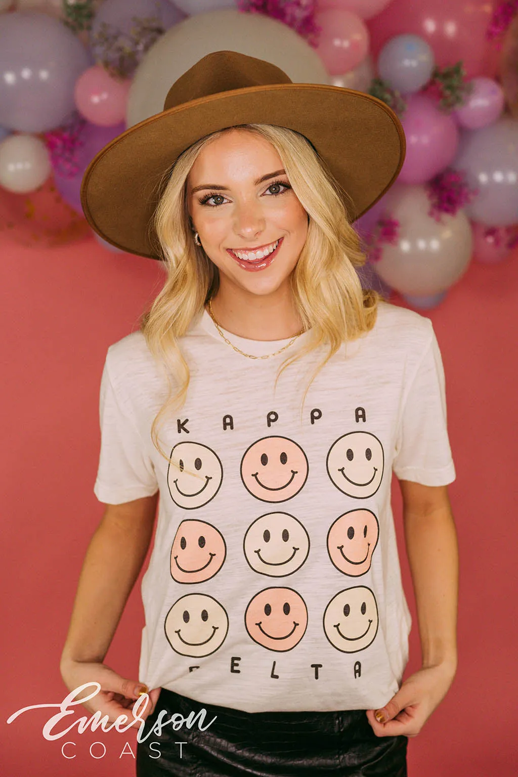 Kappa Delta Smiley Face PR Tee