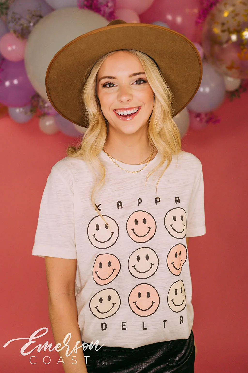 Kappa Delta Smiley Face PR Tee