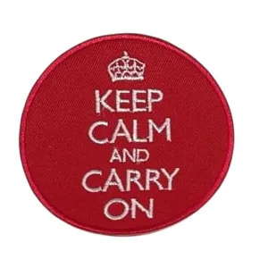 Keep calm and carry on hihamerkki