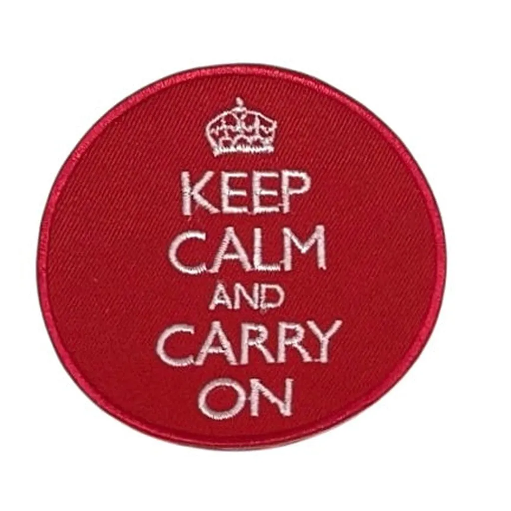 Keep calm and carry on hihamerkki