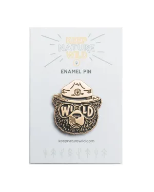 Keep Nature Wild Wildbear Enamel Pin