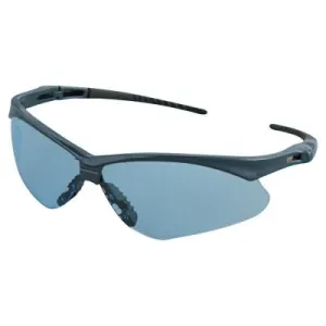 Kimberly-Clark Professional V30 Nemesis* Safety Eyewear, Light Blue Lens, Anti-Scratch, Blue Frame, Nylon, 19639