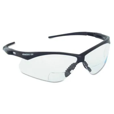 Kimberly-Clark Professional V60 Nemesis RX Safety Eyewear,  3.0 Diopter Polycarb Anti-Scratch Lenses, Black, 28630