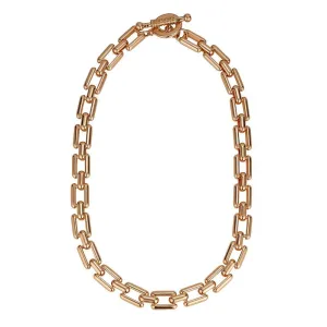Knight and Day Chunky Link T-bar Necklace P562NCB