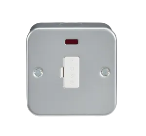 Knightsbridge M6000N Metal Clad 13A Fused Spur Unit   Neon