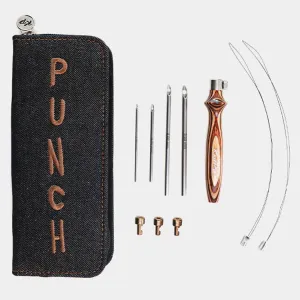 knitter's pride punch needle kit - earthy
