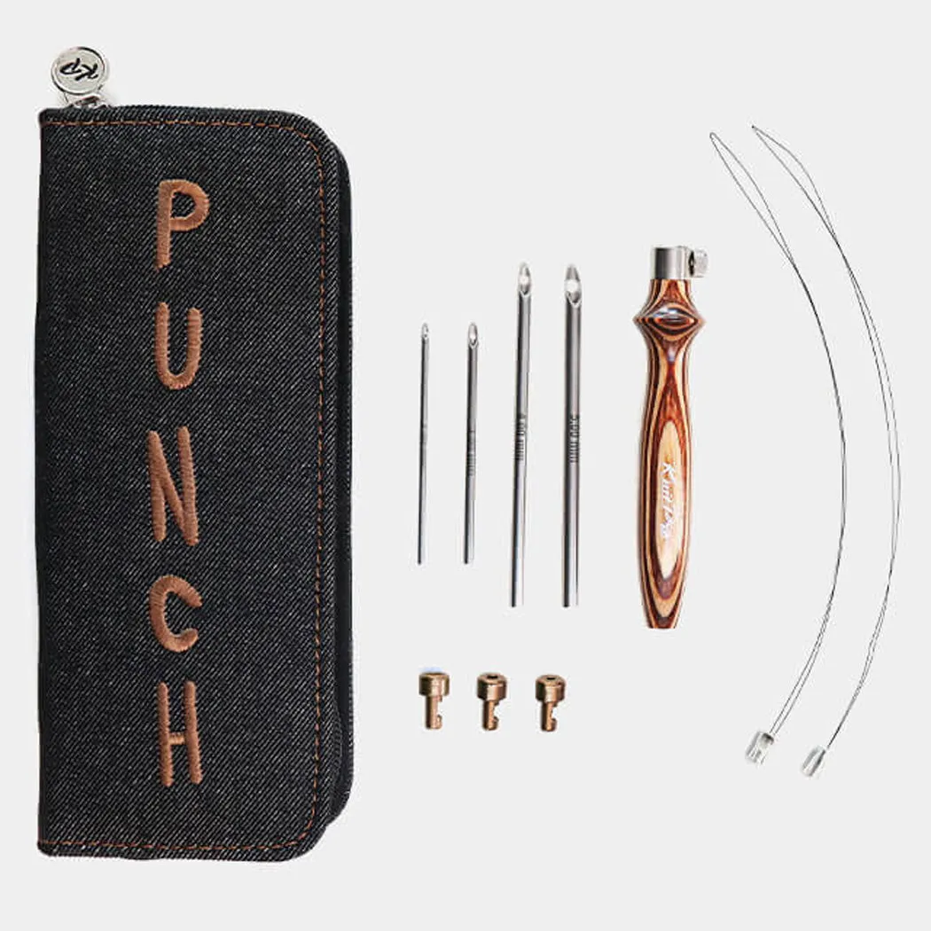knitter's pride punch needle kit - earthy