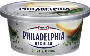 Kraft Philadelphia Chive&Onion Cream Cheese 8oz