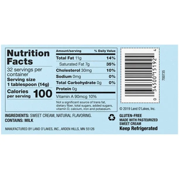 Land O Lakes Unsalted Butter Half Sticks 1lb