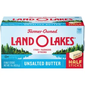 Land O Lakes Unsalted Butter Half Sticks 1lb
