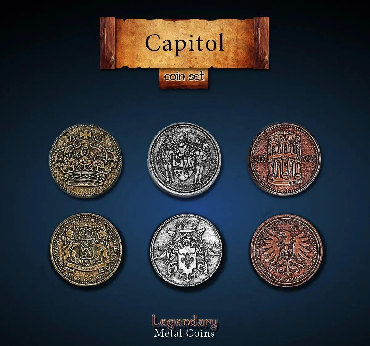 Legendary Metal Coins: Capitol
