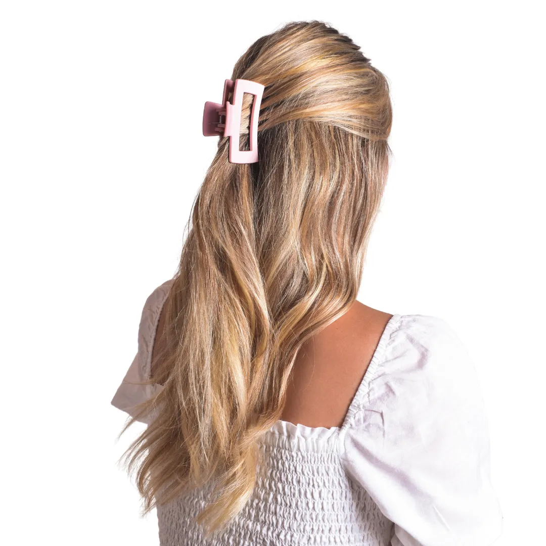Leisure Collection 8.5cm Matte Jaw Clip 8.5cm Matte Jaw Clips - Nude