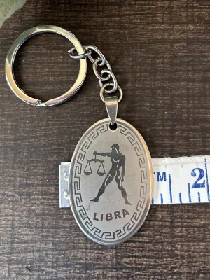 Libra Metal Keychain