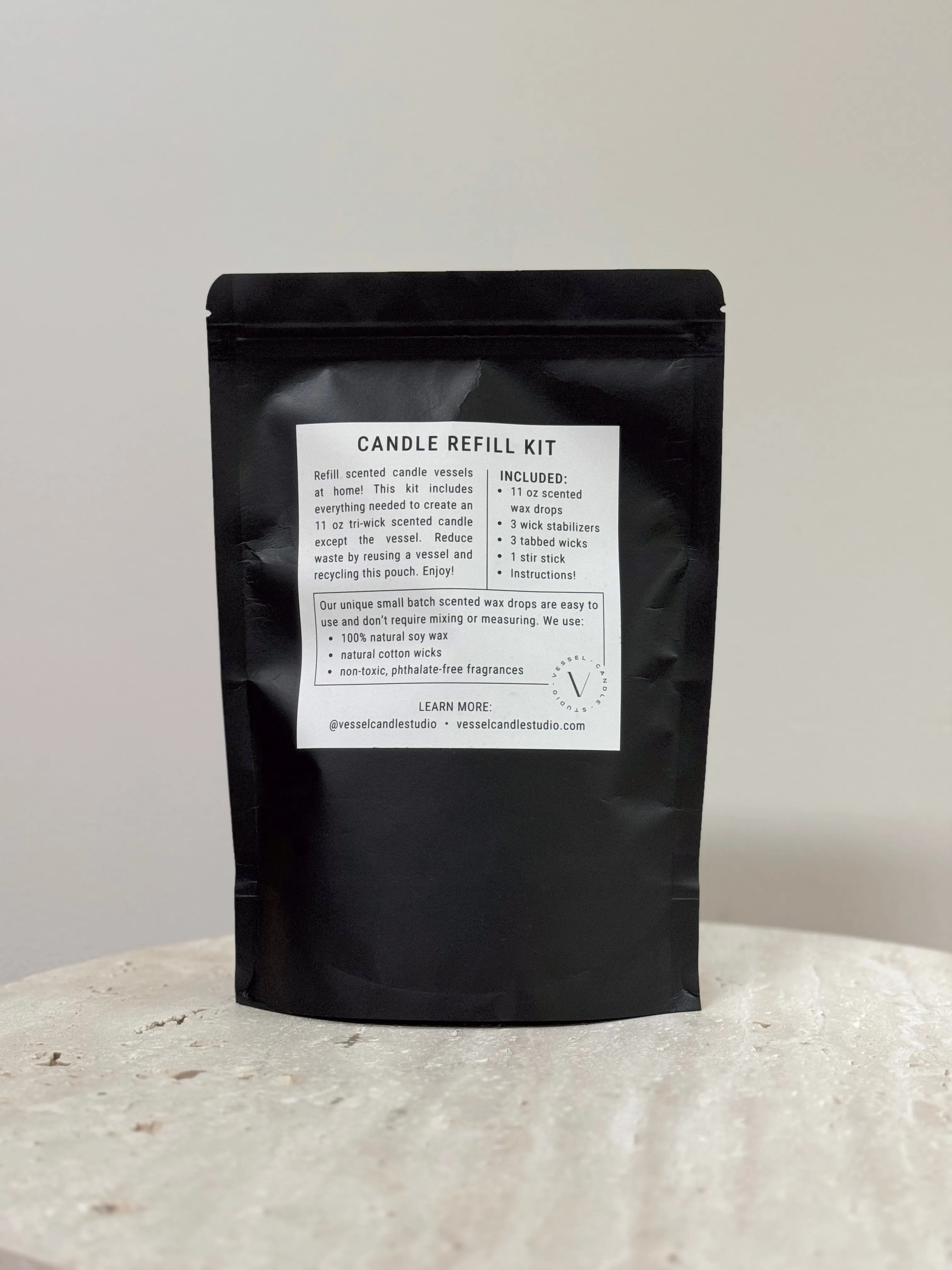 Library Candle Refill Kit 12 oz | Restore