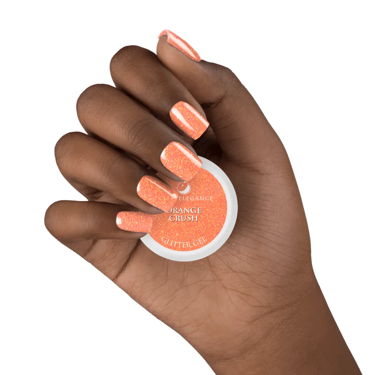 Light Elegance Glitter Gel - Orange Crush