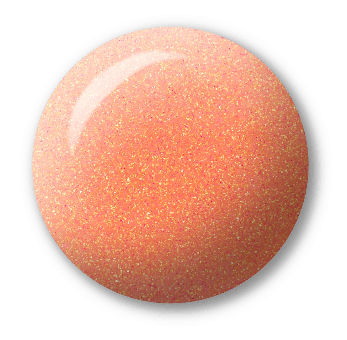 Light Elegance Glitter Gel - Orange Crush