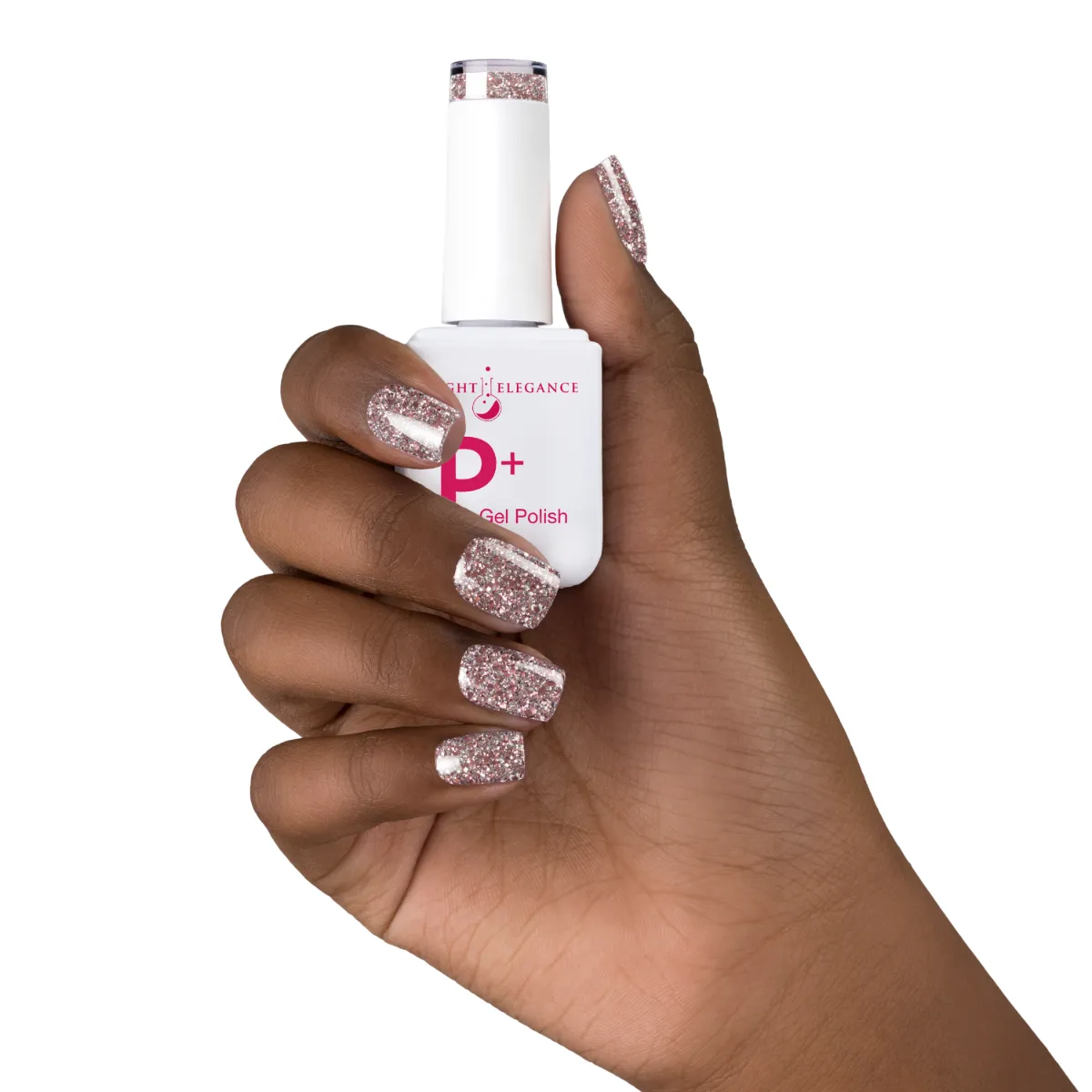Light Elegance P  Soak-Off Glitter Gel Polish - Hot and cold