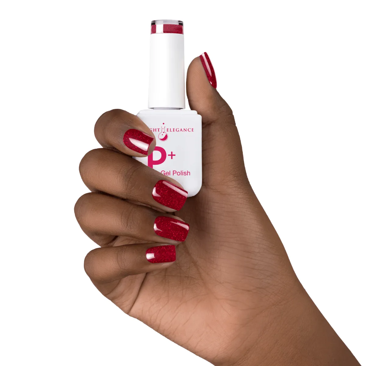 Light Elegance P  Soak-Off Glitter Gel Polish - Red Chandelier