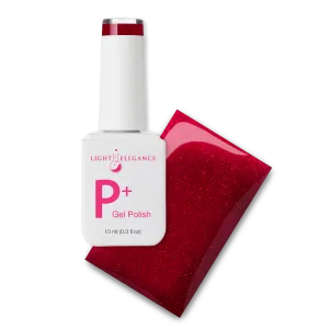 Light Elegance P  Soak-Off Glitter Gel Polish - Red Chandelier