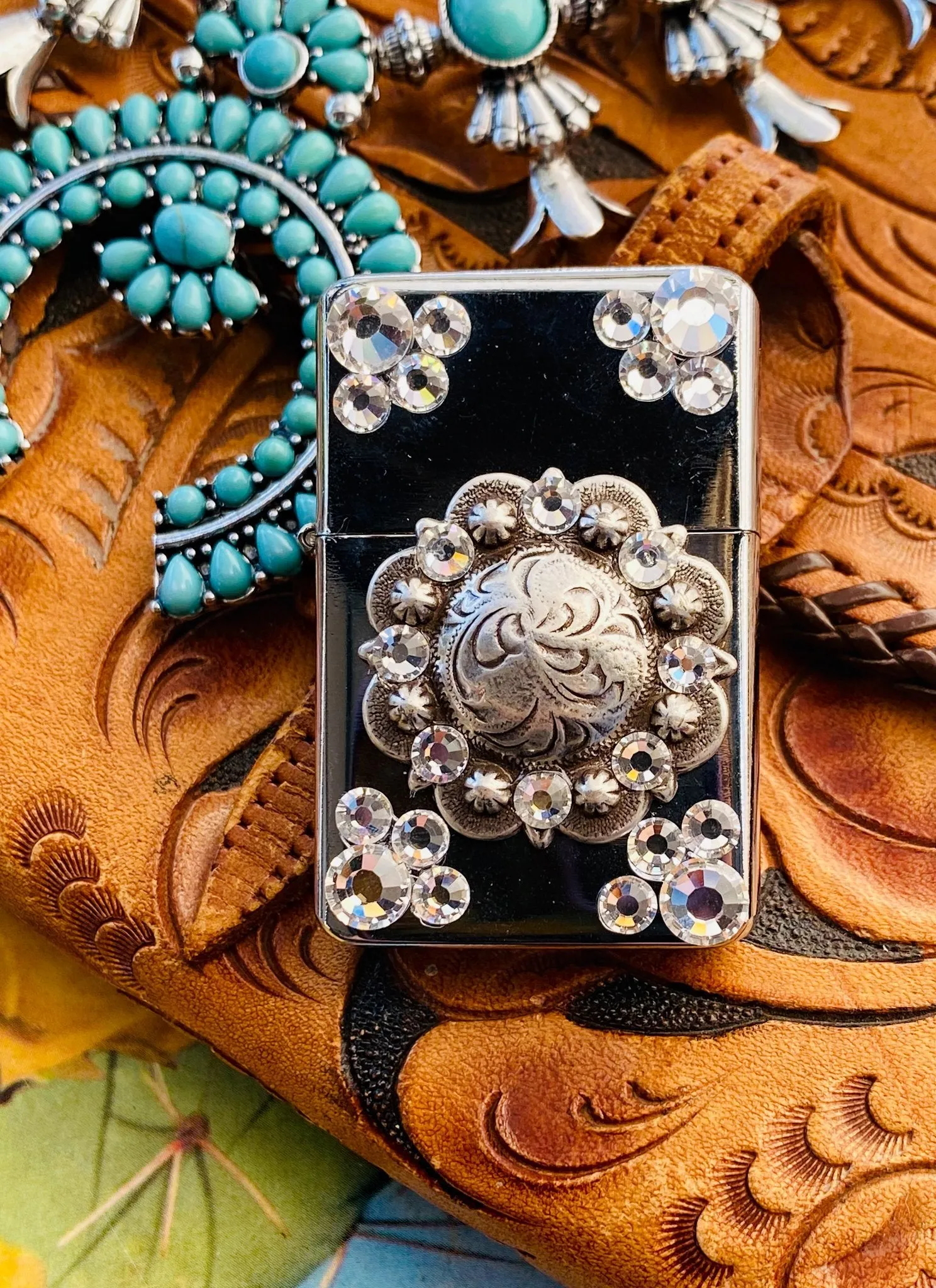 Lighter - Metal Concho