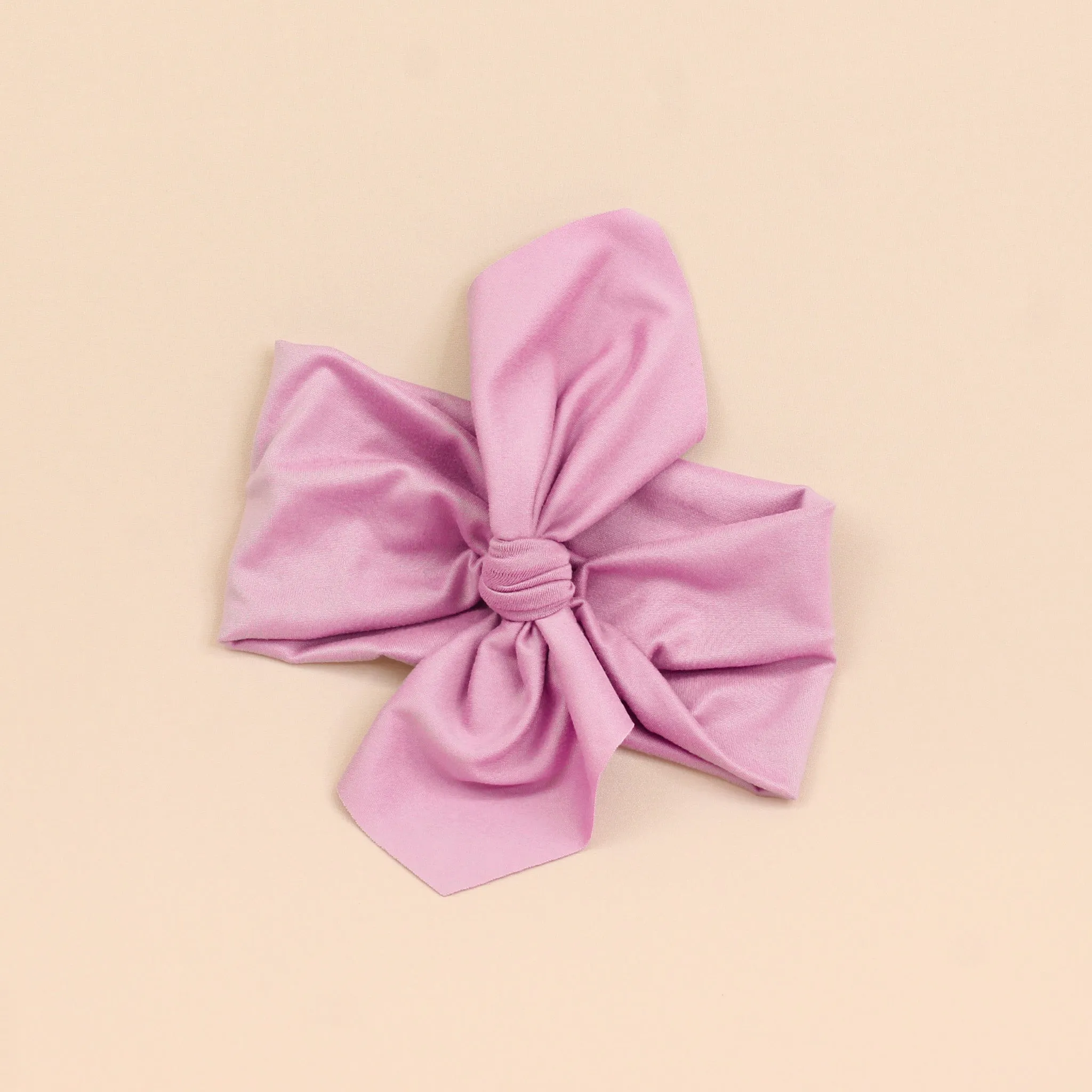 Lilac Solid Top Knot Headband
