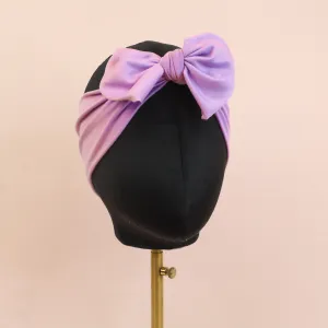 Lilac Solid Top Knot Headband