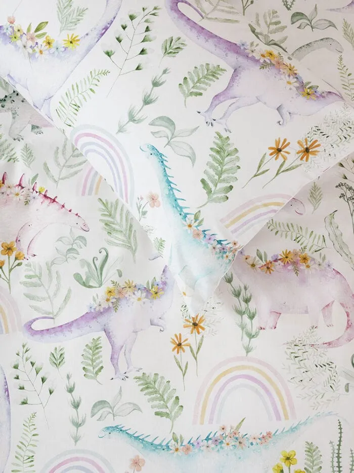 Linen House Multi Dino Garden Duvet Cover Set