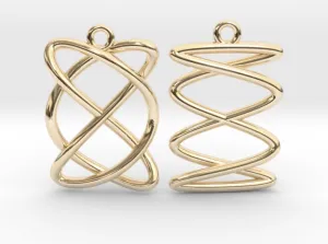 Lissajous Earrings (Metal)