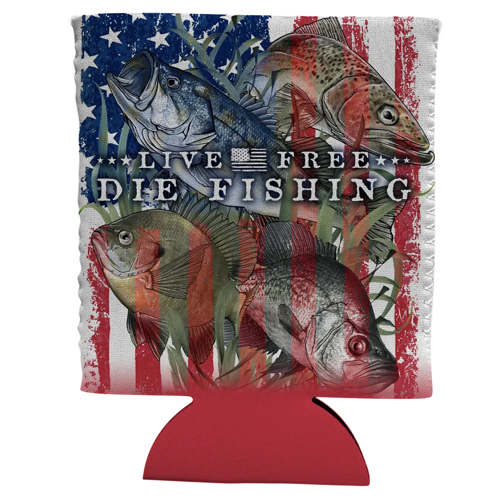 Live Free - Freshwater Can Coozie