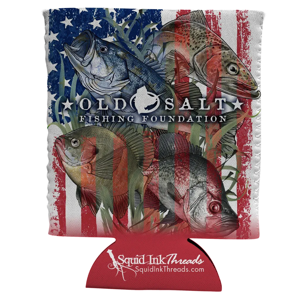 Live Free - Freshwater Can Coozie