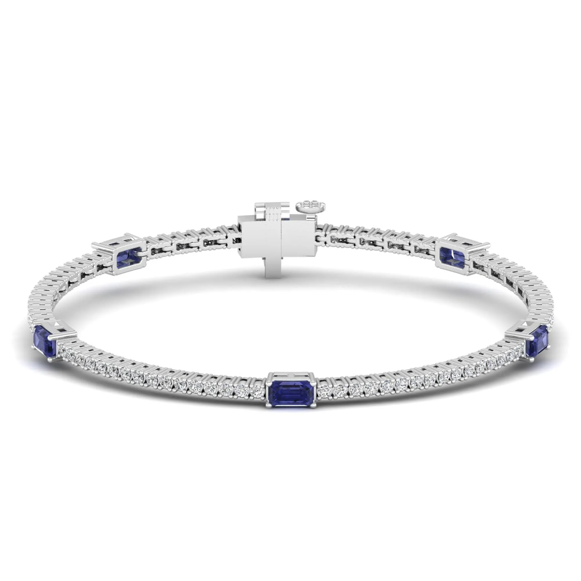 Livy Tanzanite and Diamond Fashion Tennis Bracelet