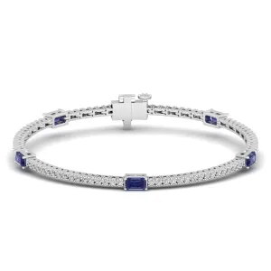 Livy Tanzanite and Diamond Fashion Tennis Bracelet