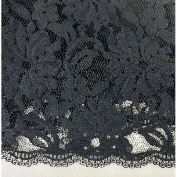 L.K.Bennett London Isabela Black Lace Skirt Lined US 10‎ EUR 42 UK 14 NWT $245