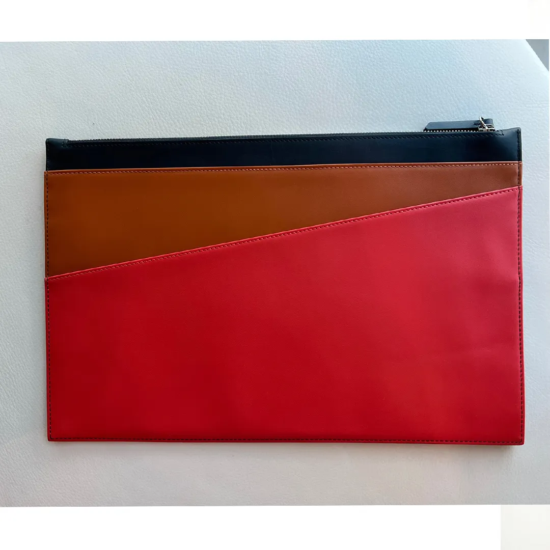 Longchamp Ruban Black Handbag Le Foulonne Bag Blue Orange Leather Wallet NEW