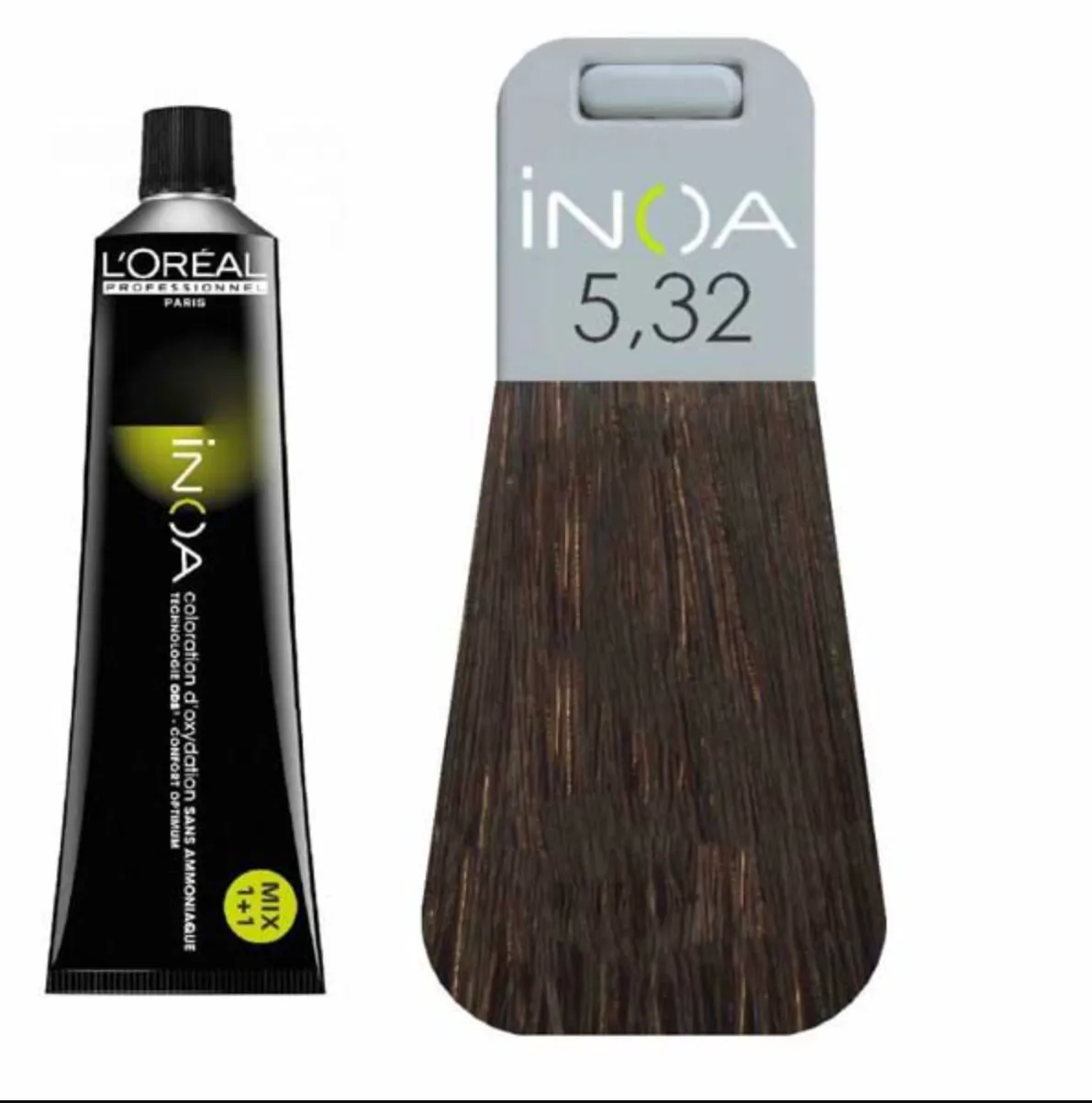 L'Oréal Professionnel Inoa Permanent Hair Dye 5.32 Light Golden Iridescent Brown 60g