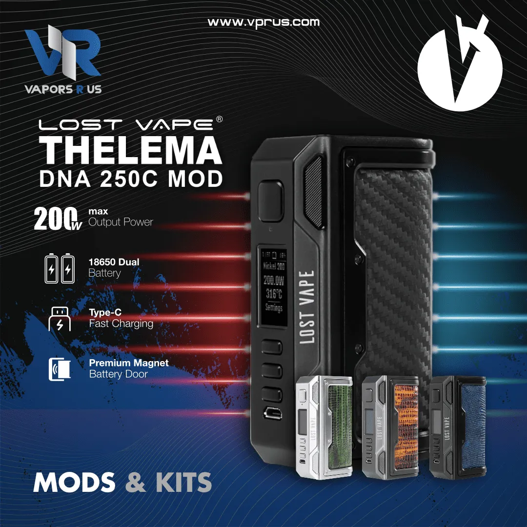 LOST VAPE - Thelema DNA 250C 200W VW TC Box Mod