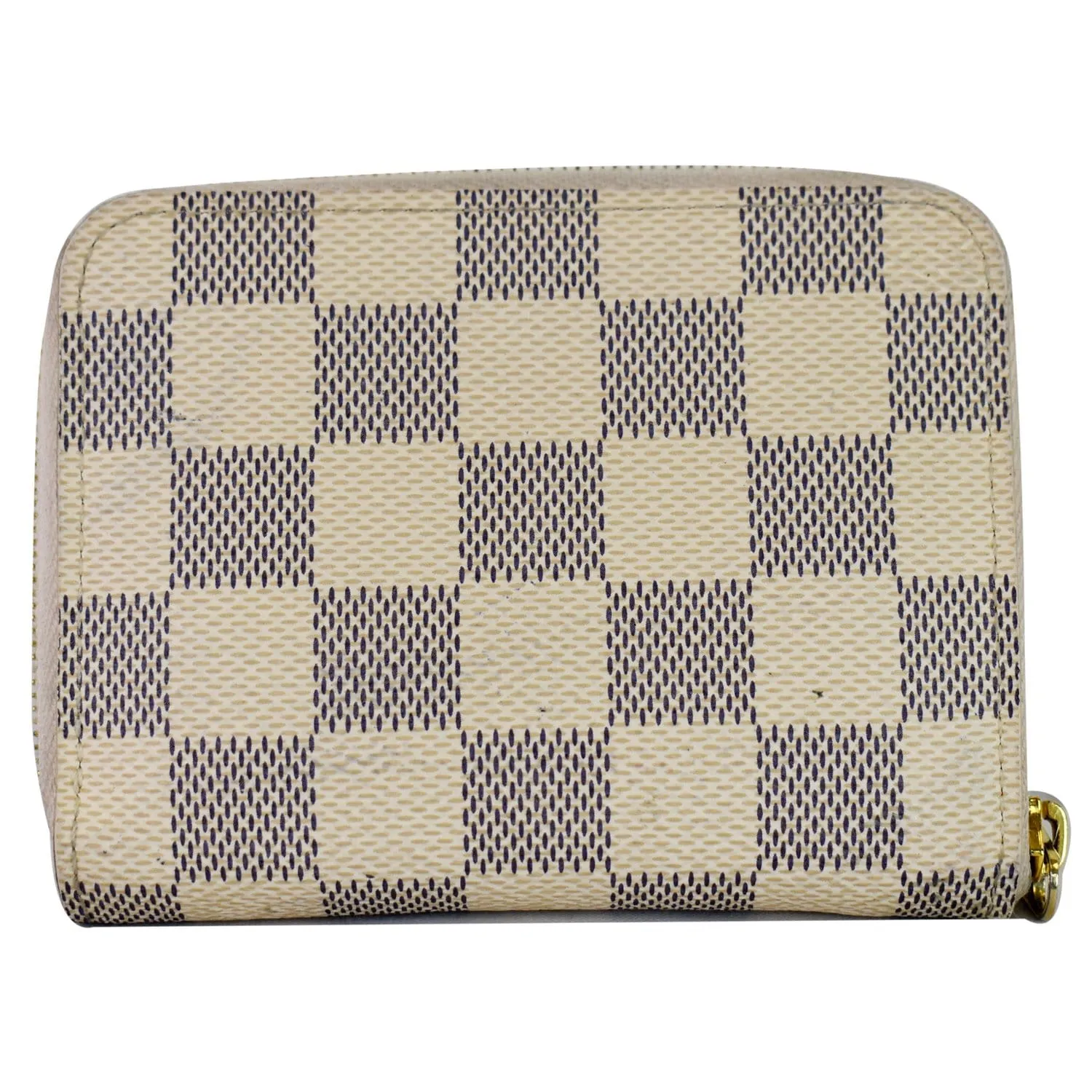 LOUIS VUITTON Birds Zippy Damier Azur Coin Purse White - Final Sale