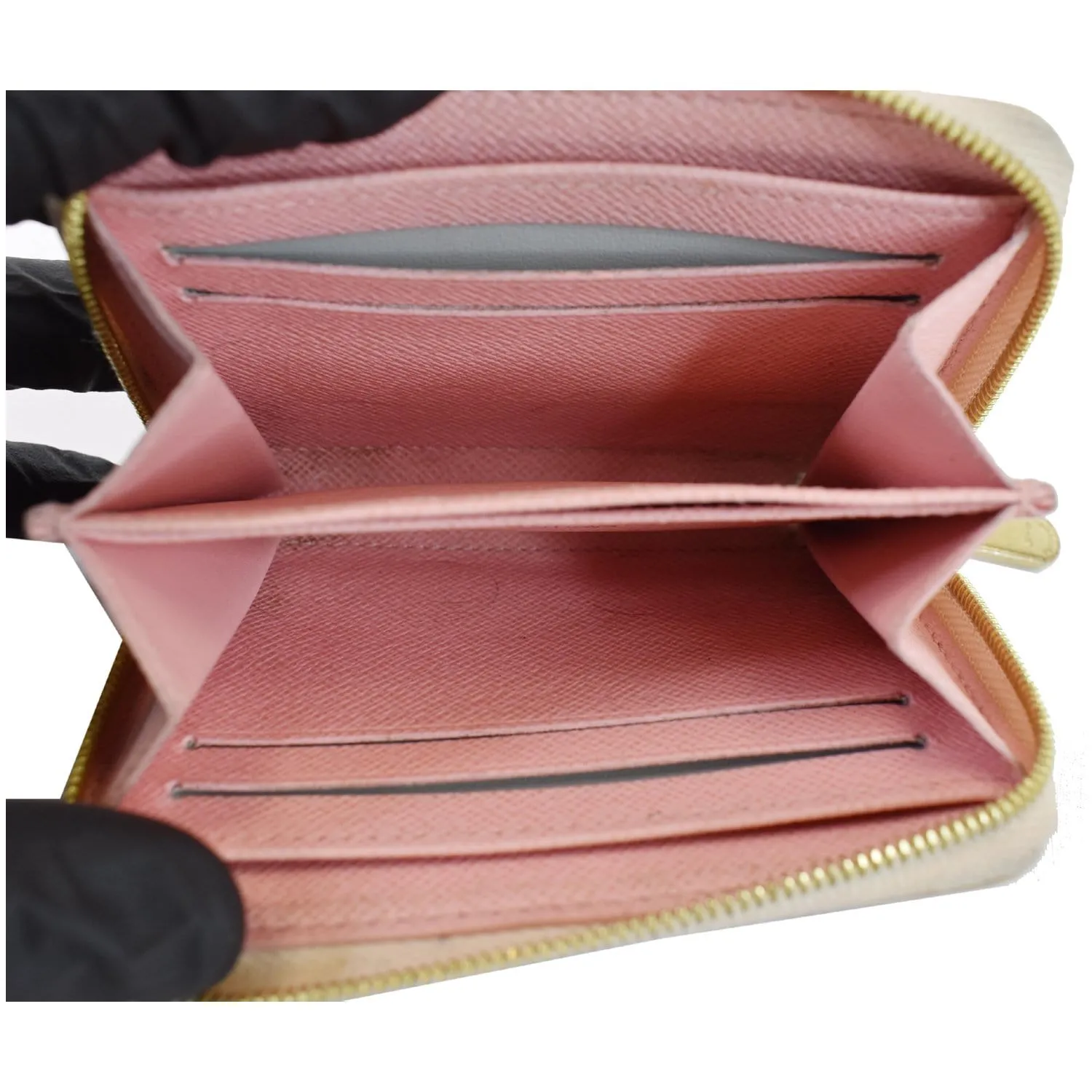 LOUIS VUITTON Birds Zippy Damier Azur Coin Purse White - Final Sale