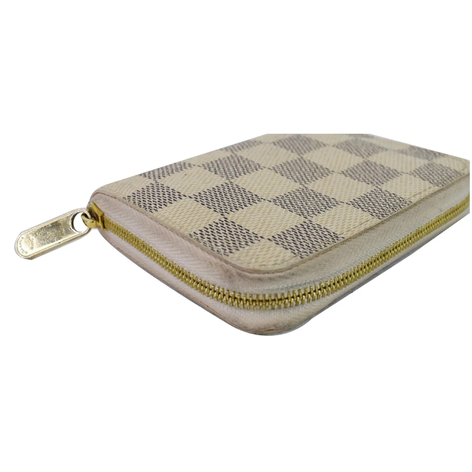 LOUIS VUITTON Birds Zippy Damier Azur Coin Purse White - Final Sale