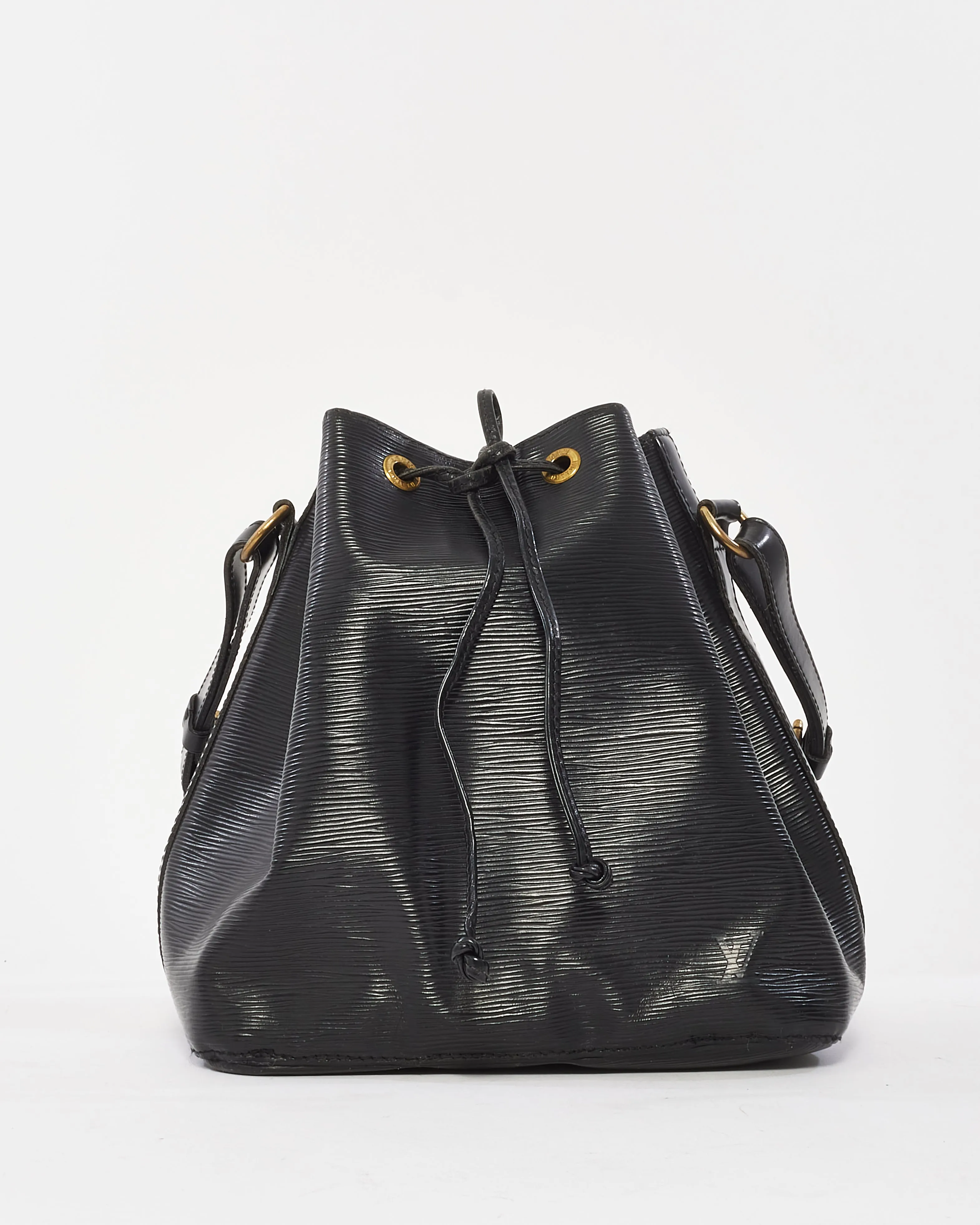 Louis Vuitton Black Epi Leather Noe Bucket Bag W Pochette
