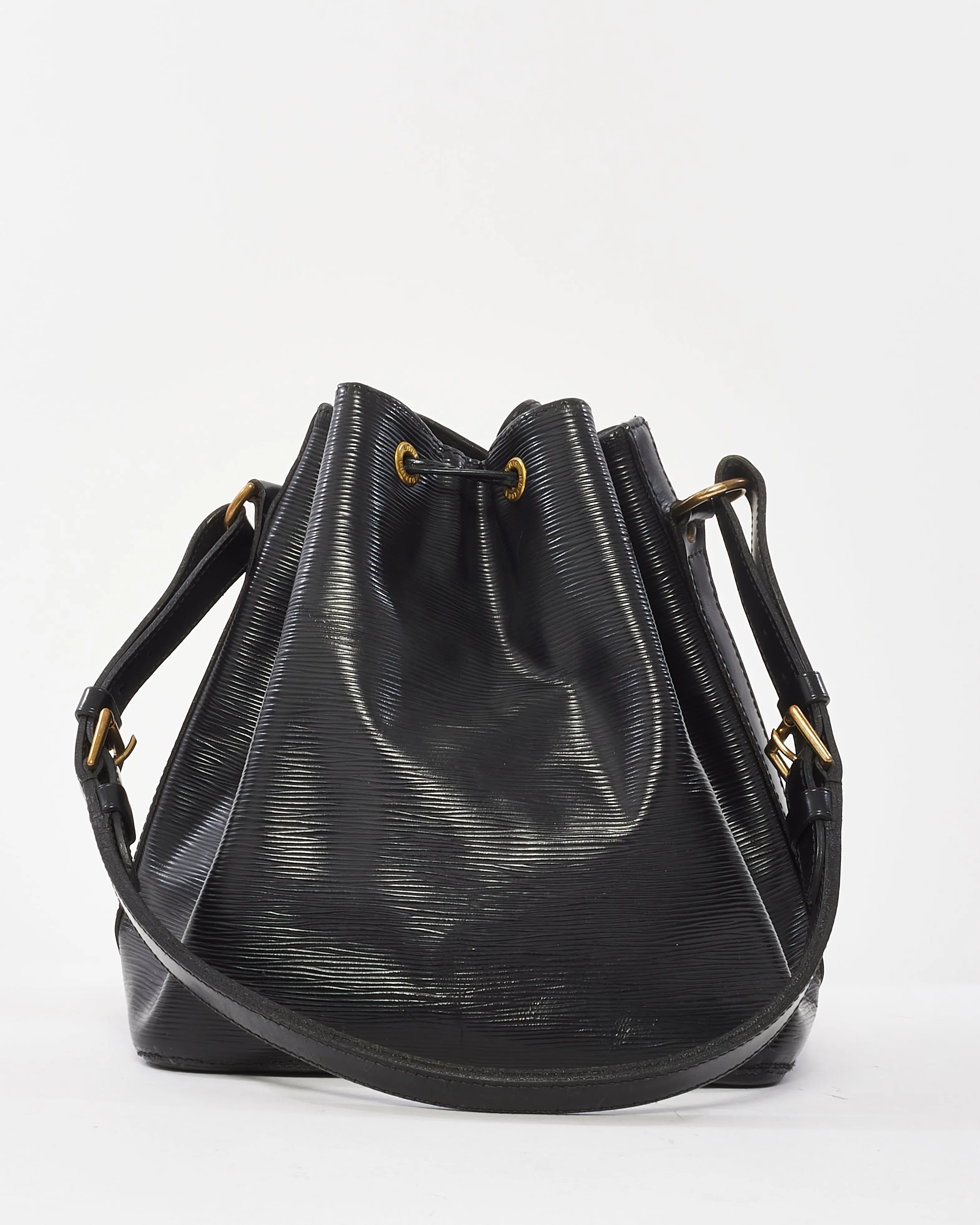 Louis Vuitton Black Epi Leather Noe Bucket Bag W Pochette