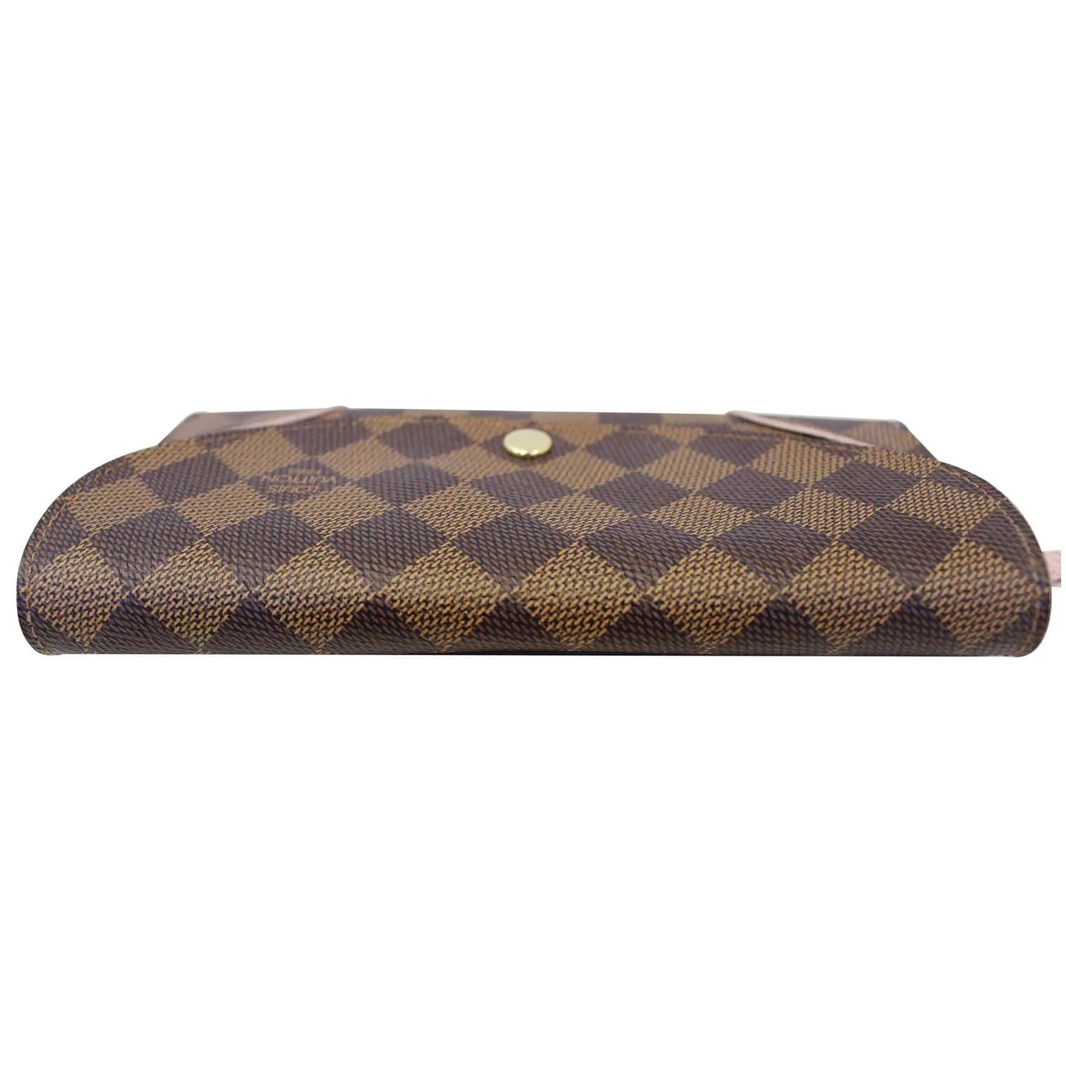 LOUIS VUITTON Caissa Damier Ebene Wallet Rose Ballerine