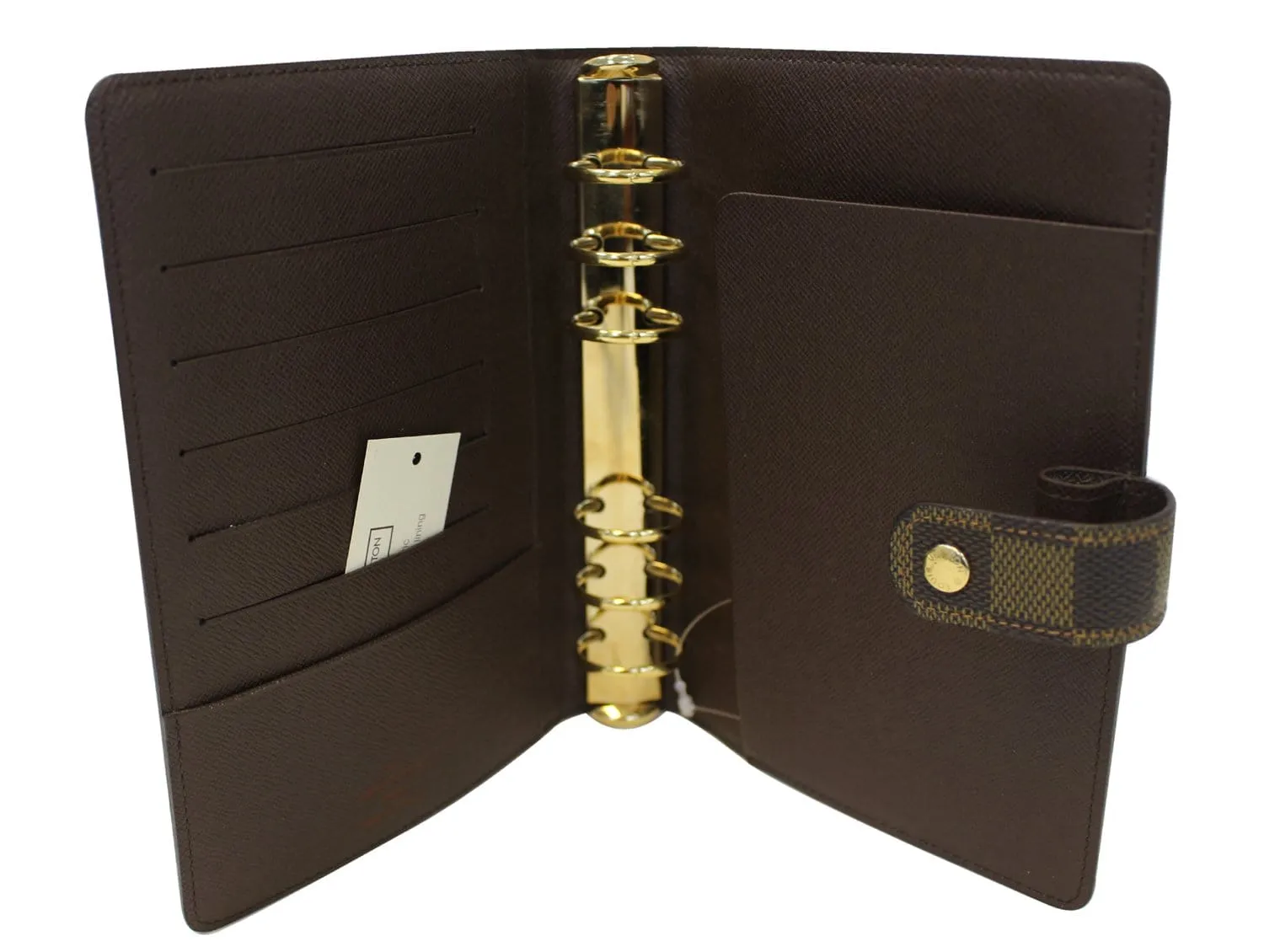 LOUIS VUITTON Damier Ebene Agenda MM Planner Cover