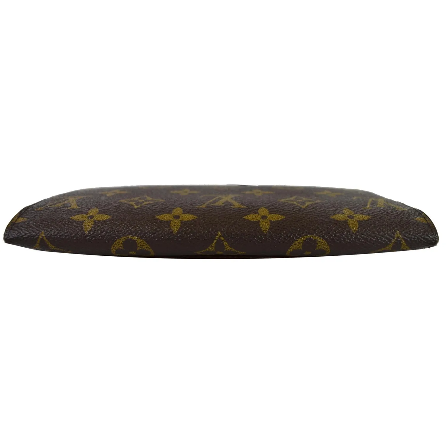 LOUIS VUITTON Emilie Monogram Canvas Wallet Brown